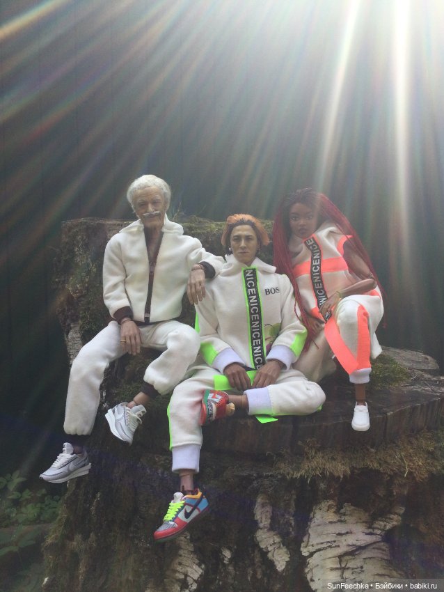 Матвей Сергеевич, ПинкЛау и Бебита: модный лук в лесу 🌲🌳🍃 (фото 4)