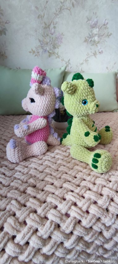Парочка дракошек — Вязаные игрушки и амигуруми: крючком (фото 2)