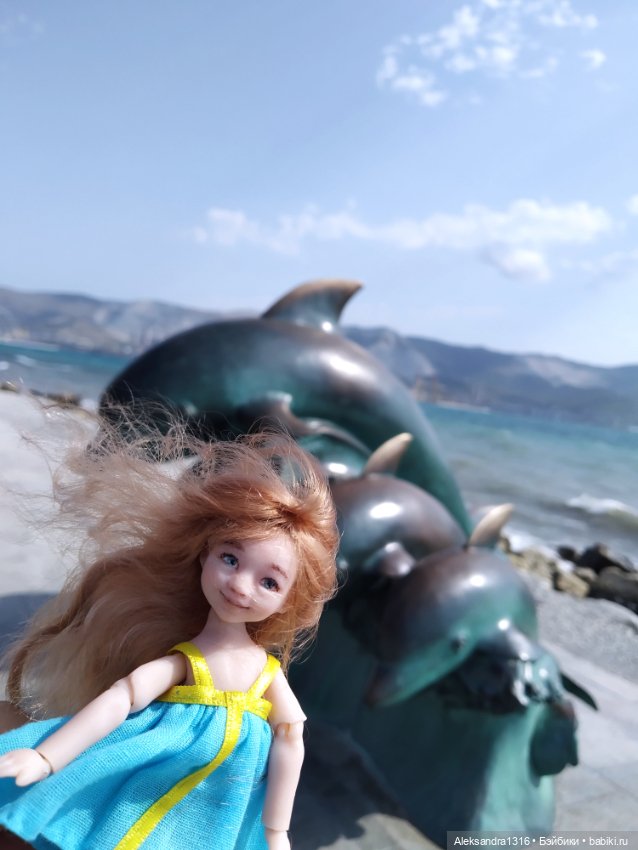 Мила и море🌊 — Домашние фото авторских кукол: личные коллекции