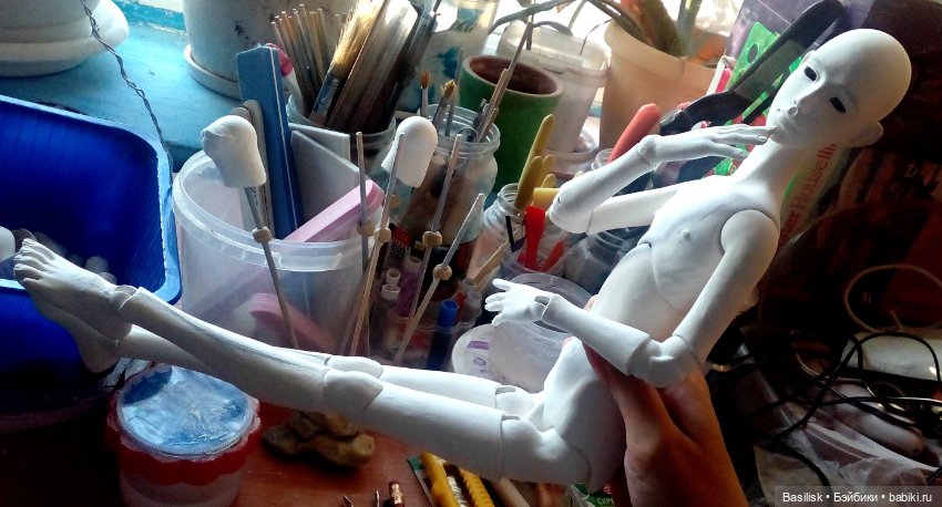 Процесс — Авторские шарнирные куклы своими руками: лепка (фото 3)