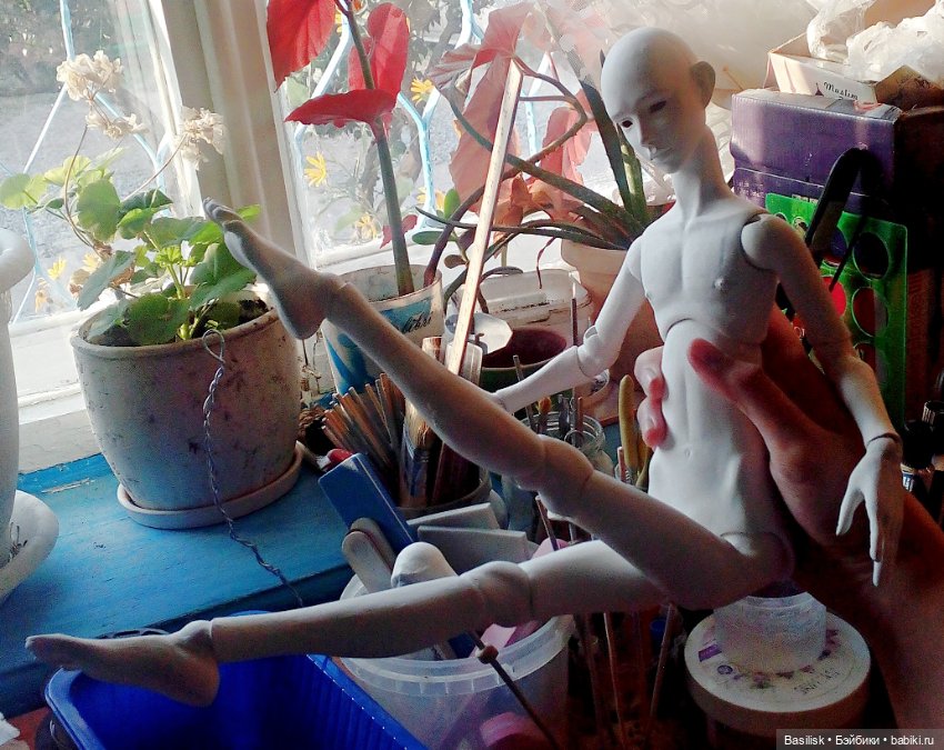 Процесс — Авторские шарнирные куклы своими руками: лепка (фото 2)