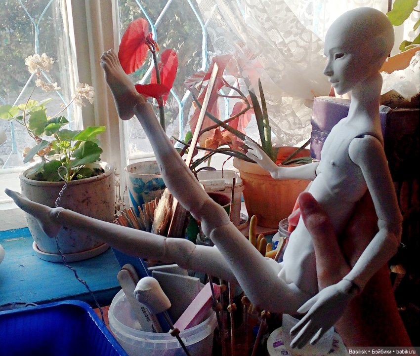 Процесс — Авторские шарнирные куклы своими руками: лепка (фото 4)