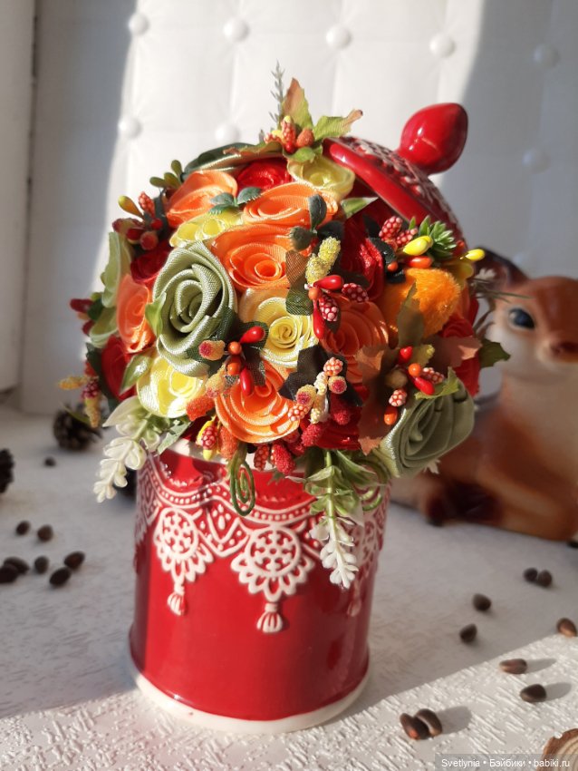 Осень на подходе — Авторские игрушки из разных материалов: синельная проволока (фото 3)