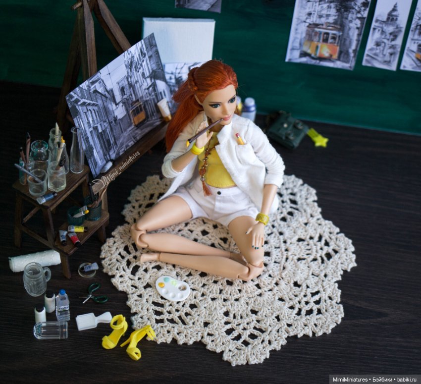 Куклы тоже любят творчество )))