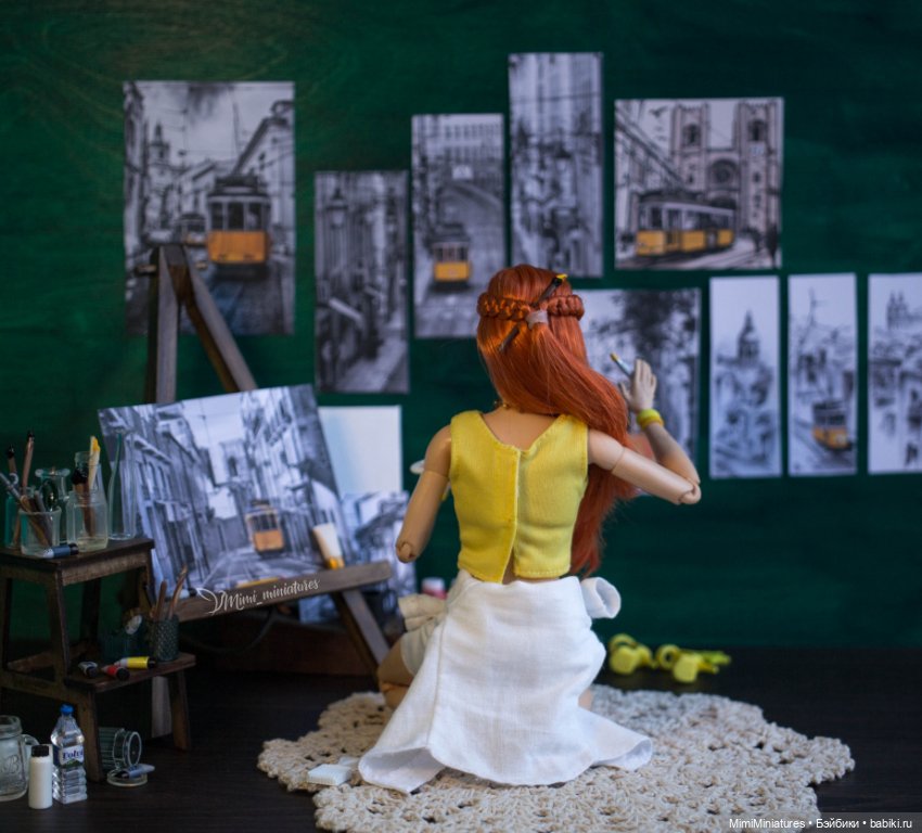 Куклы тоже любят творчество )))