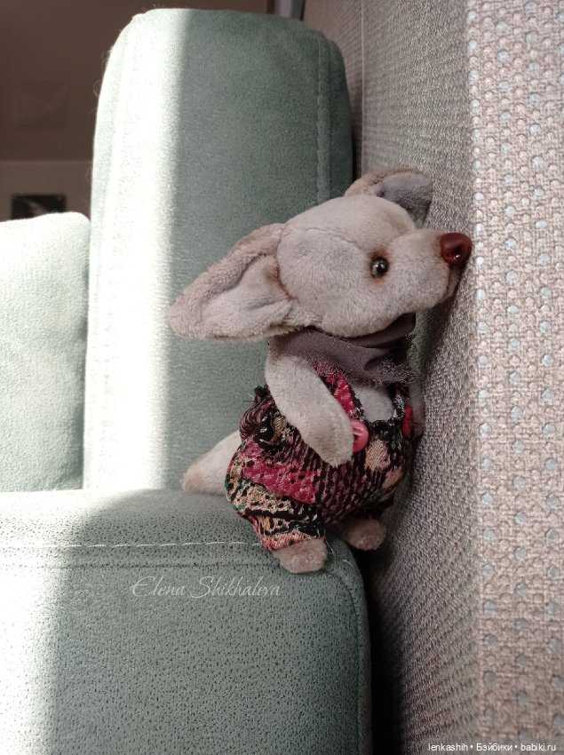 Лисёнок проказник — Текстильные игрушки и примитивы: кофейные (фото 4)