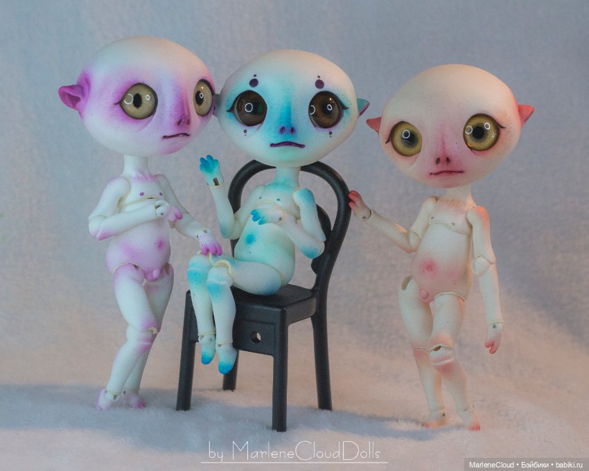 Изгои с росписью — Авторские шарнирные куклы своими руками: лепка