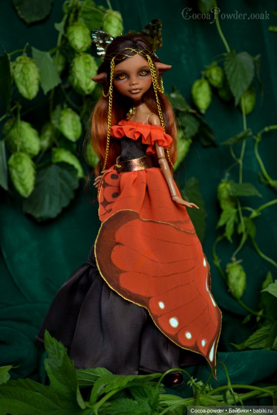 Летняя бабочка. ООАК MH — ООАК Monster High и Ever After High: репейнт (фото 7)