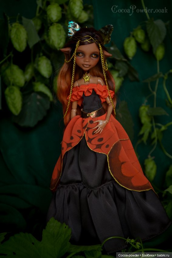 Летняя бабочка. ООАК MH — ООАК Monster High и Ever After High: репейнт (фото 6)