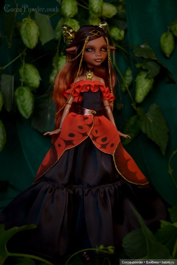 Летняя бабочка. ООАК MH — ООАК Monster High и Ever After High: репейнт (фото 9)