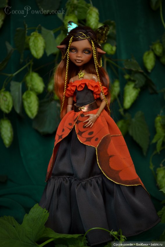 Летняя бабочка. ООАК MH — ООАК Monster High и Ever After High: репейнт (фото 4)