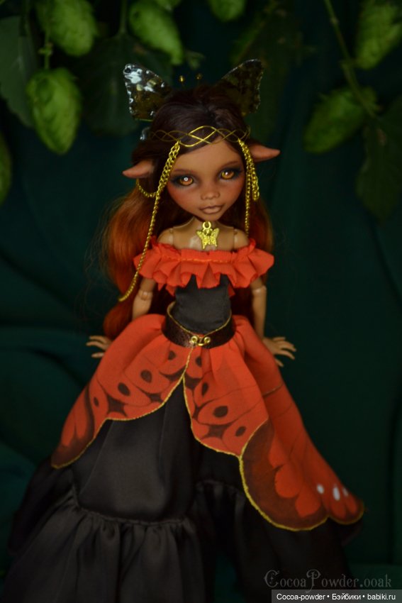 Летняя бабочка. ООАК MH — ООАК Monster High и Ever After High: репейнт (фото 8)