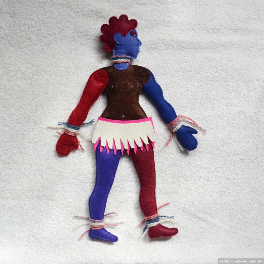 Африканка — Авторские текстильные куклы: Вальдорфские