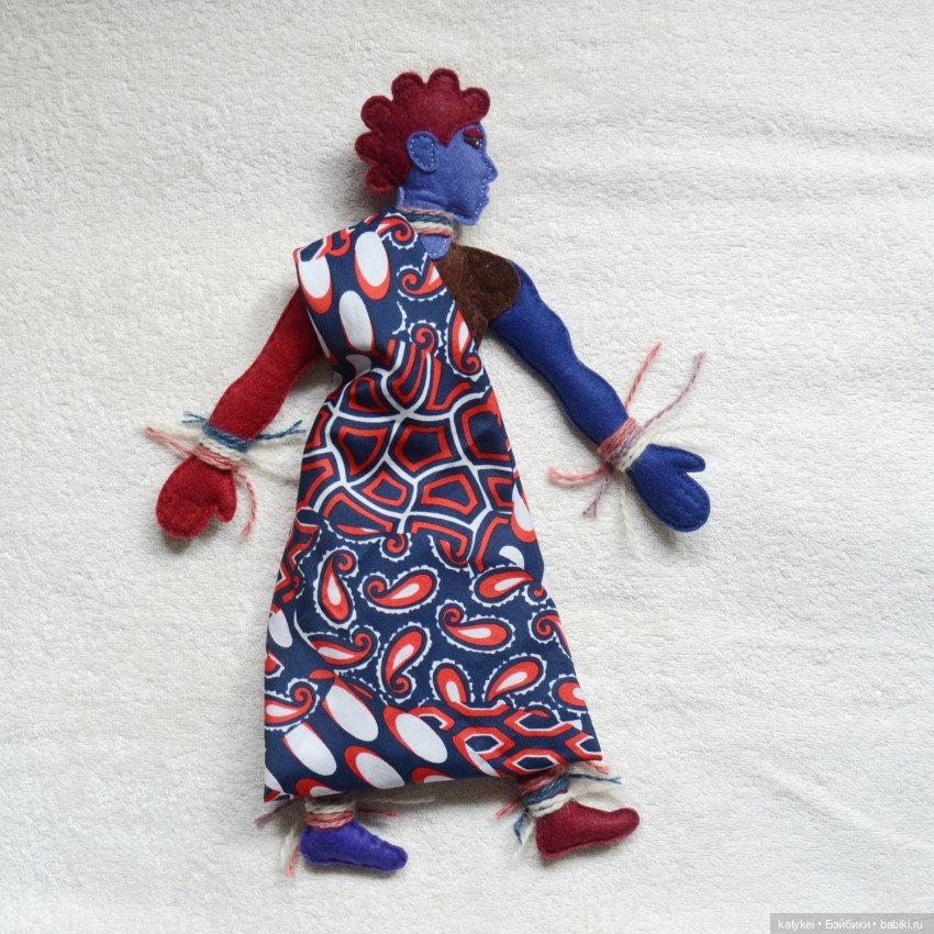 Африканка — Авторские текстильные куклы: Вальдорфские (фото 5)