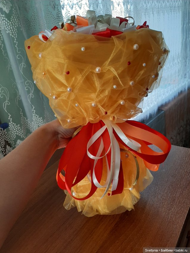 Осенний букет — Авторские игрушки из разных материалов: синельная проволока (фото 4)