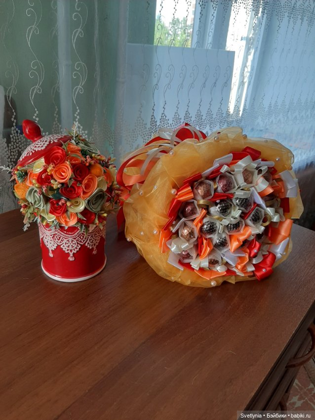 Осенний букет — Авторские игрушки из разных материалов: синельная проволока (фото 2)