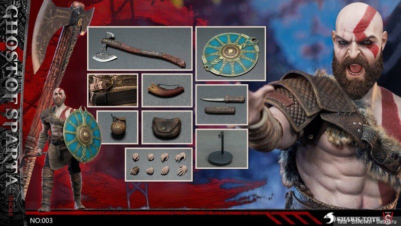 SharkToys - спартанец Кратос (фото 6)