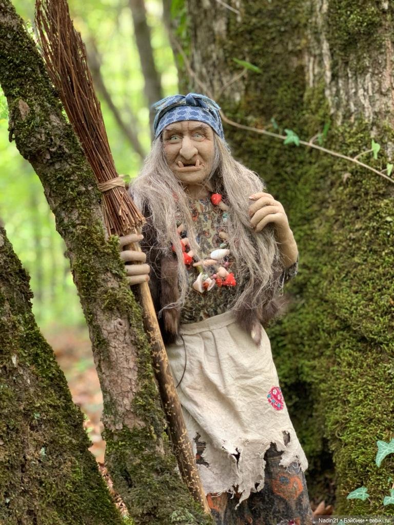 Текстильная кукла баба Яга