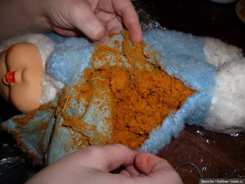 Как мы лечили пухляшика — Ремонт кукол СССР и ГДР (немок): чернота (фото 2)