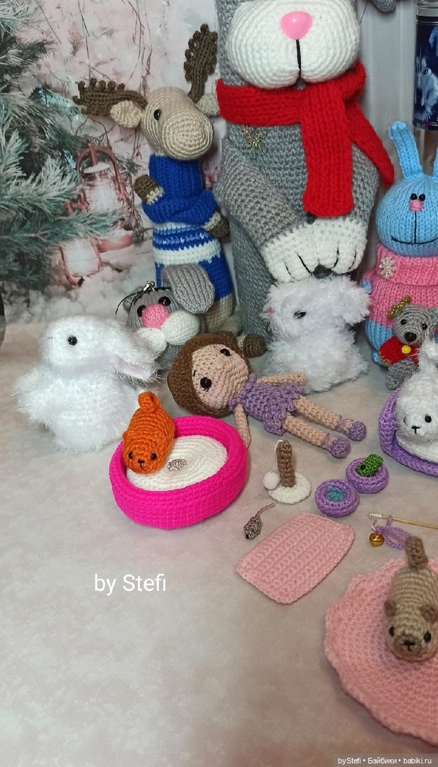 Решила собрать все связанные игрушки и сделать фото на память (фото 5)