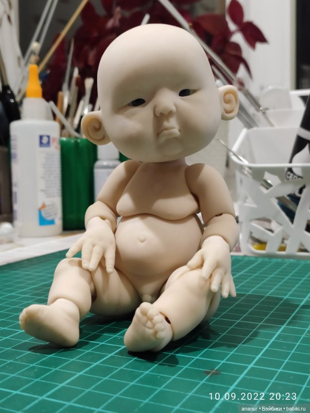 В процессе — Авторские шарнирные куклы своими руками: лепка (фото 10)