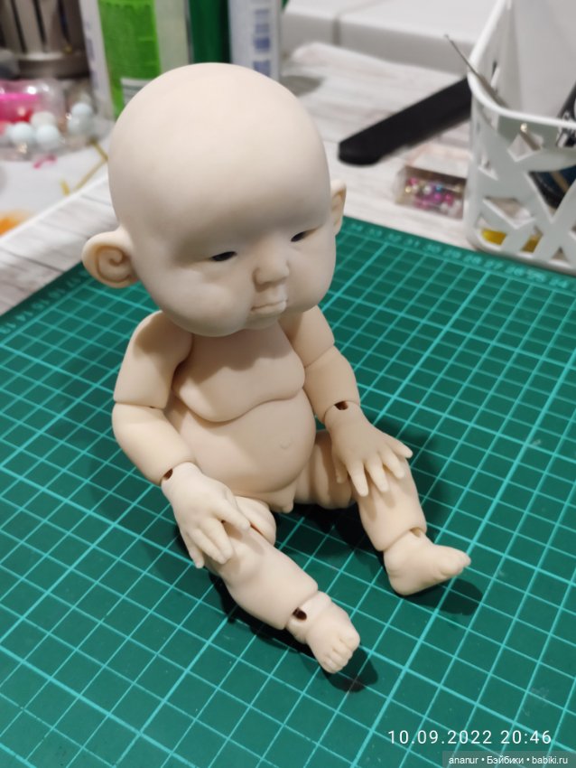 В процессе — Авторские шарнирные куклы своими руками: лепка