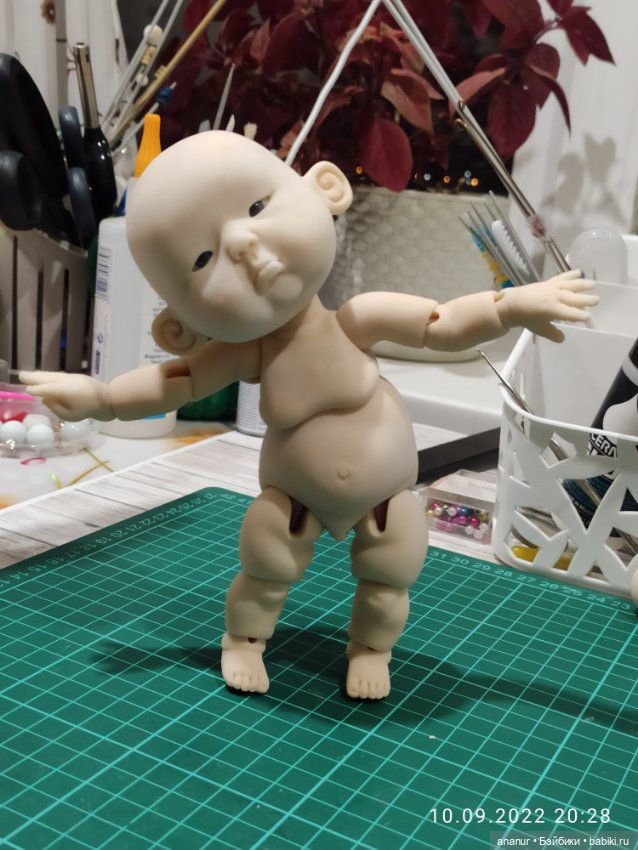 В процессе — Авторские шарнирные куклы своими руками: лепка