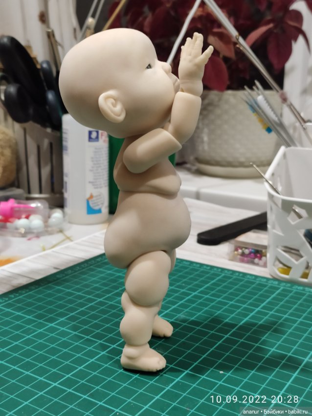 В процессе — Авторские шарнирные куклы своими руками: лепка