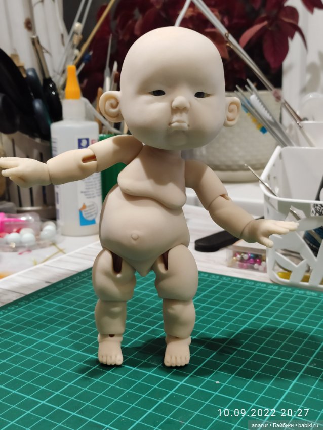 В процессе — Авторские шарнирные куклы своими руками: лепка