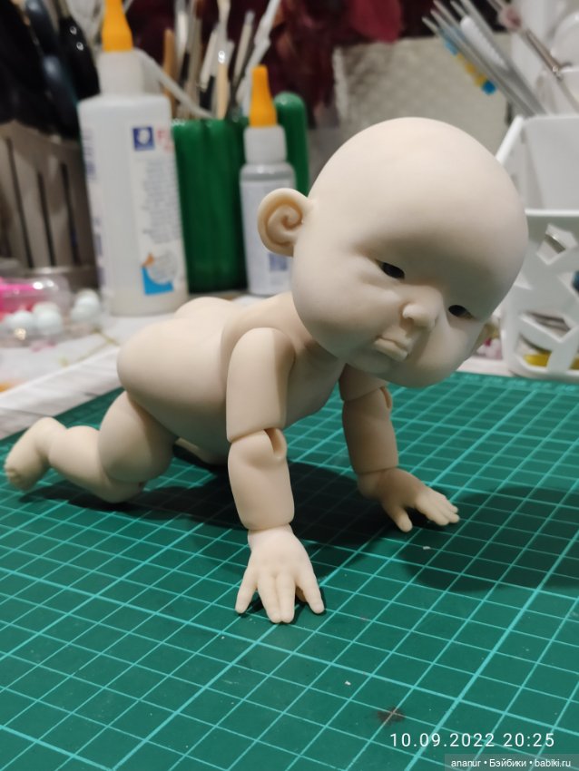 В процессе — Авторские шарнирные куклы своими руками: лепка