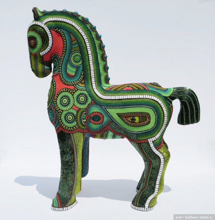 Замысловатые бисерные скульптуры от художницы Джэн Хьюлинг (Jan Huling) (фото 2)