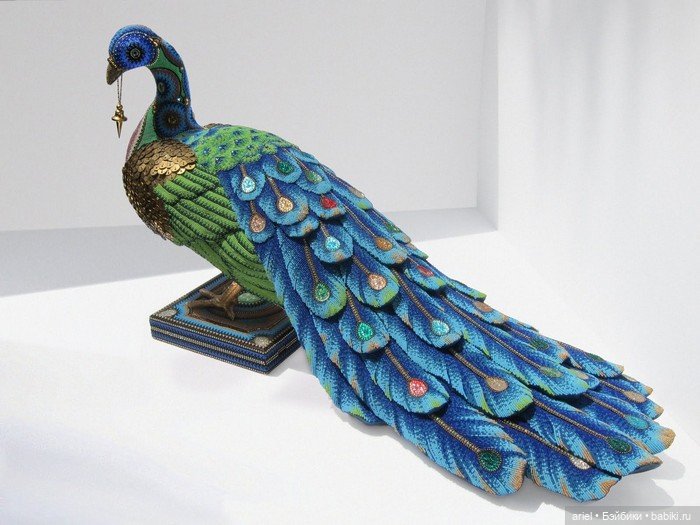 Замысловатые бисерные скульптуры от художницы Джэн Хьюлинг (Jan Huling) (фото 8)