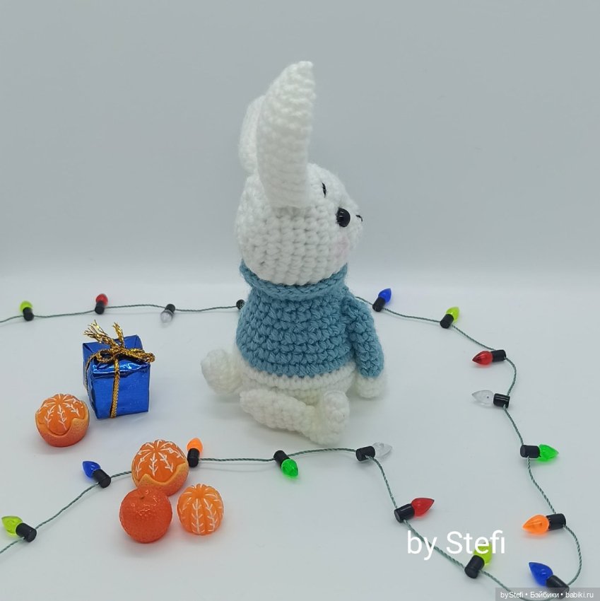 Зимний кролик. Символ 2023. Авторская работа (фото 2)