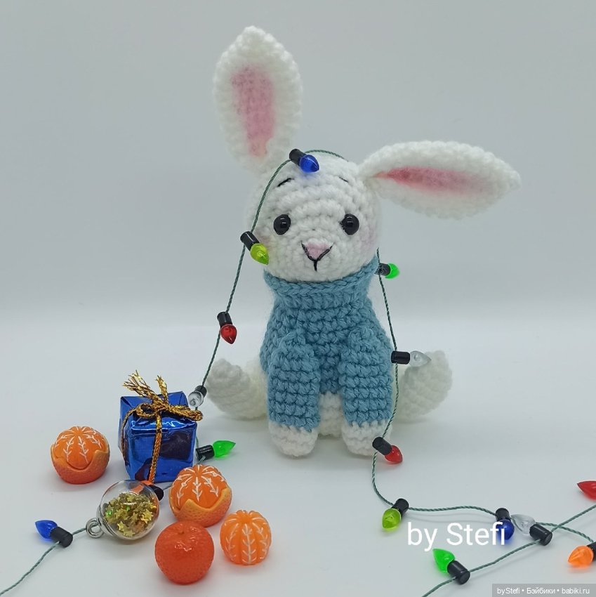 Зимний кролик. Символ 2023. Авторская работа (фото 4)