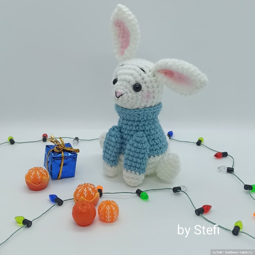 Зимний кролик. Символ 2023. Авторская работа (фото 6)