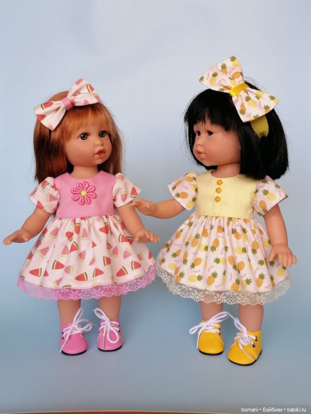 Лето закончилось, а фрукты круглый год. Фруктово-ягодная тема в нарядах для Солнышек от Марина Пау