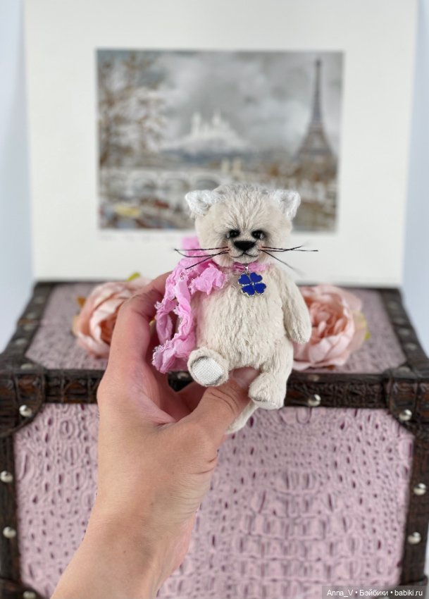 Тедди котик Кася — Авторские мишки Тедди и друзья: фото (фото 3)