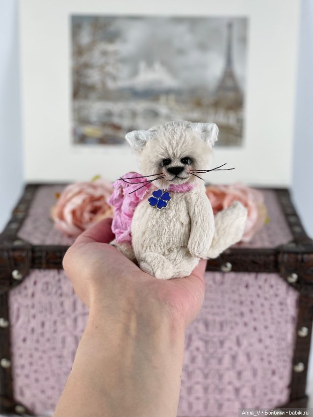 Тедди котик Кася — Авторские мишки Тедди и друзья: фото (фото 5)