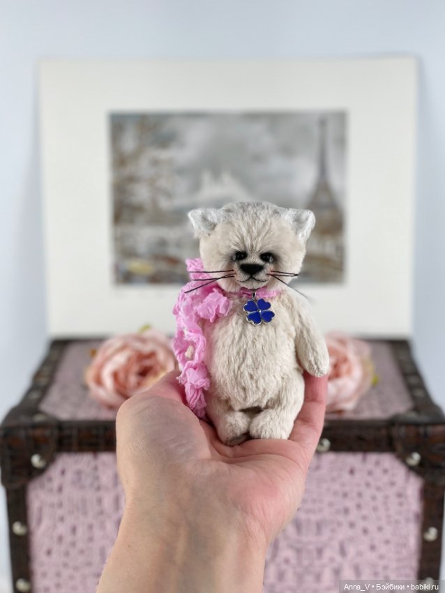 Тедди котик Кася — Авторские мишки Тедди и друзья: фото (фото 2)