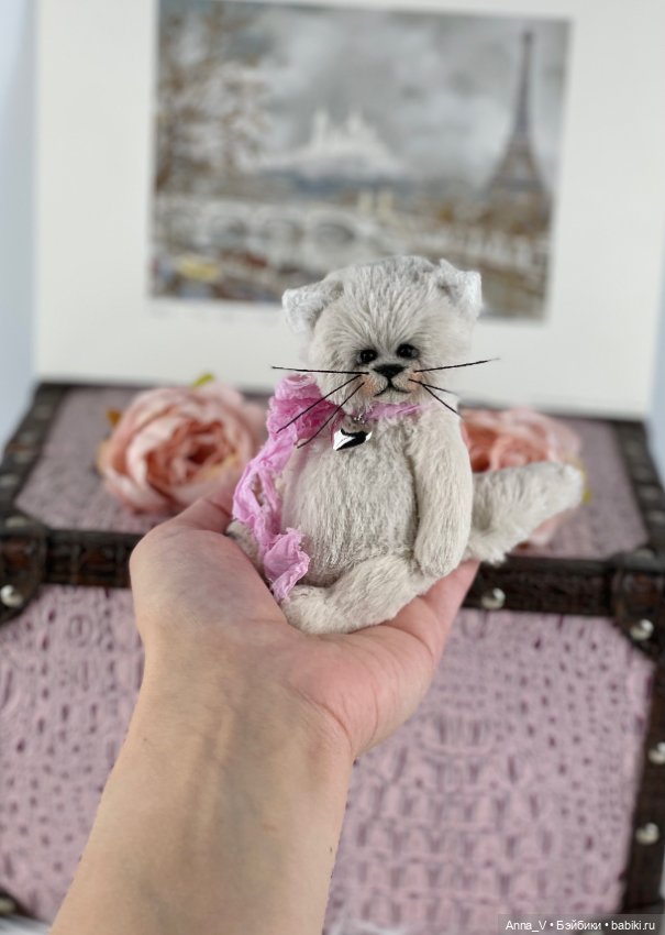 Тедди котик Тео — Авторские мишки Тедди и друзья: фото (фото 2)