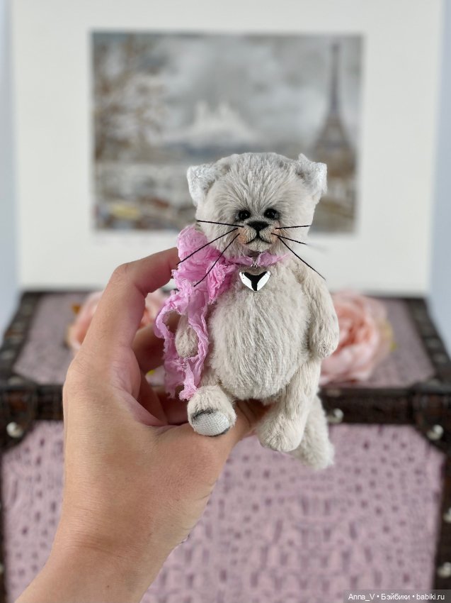 Тедди котик Тео — Авторские мишки Тедди и друзья: фото (фото 3)