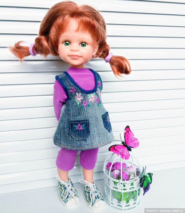 Кукольный гардероб: сарафанчики для кукол (фото 7)