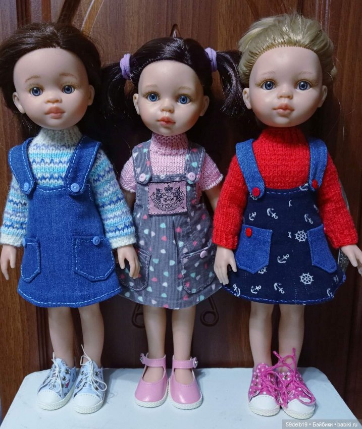 Кукольный гардероб: сарафанчики для кукол