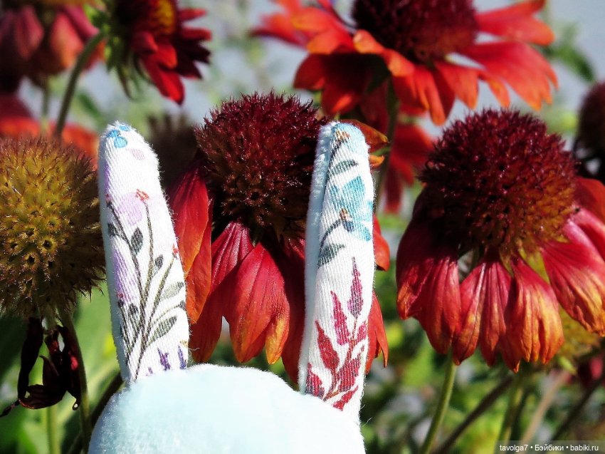 Зайка Мята и сентябрь — Авторские текстильные куклы: Вальдорфские