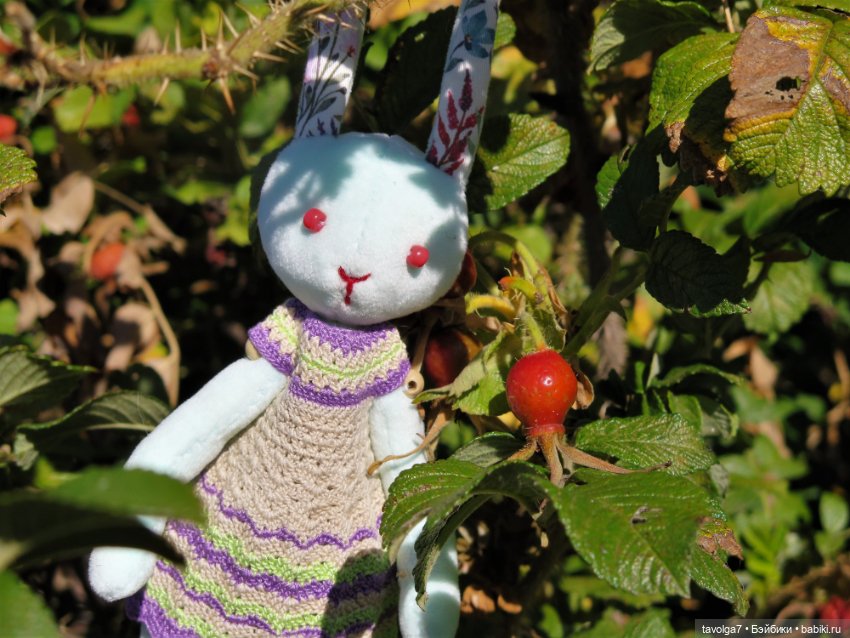 Зайка Мята и сентябрь — Авторские текстильные куклы: Вальдорфские