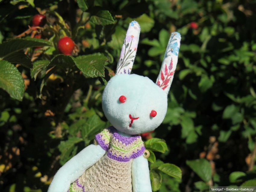 Зайка Мята и сентябрь — Авторские текстильные куклы: Вальдорфские
