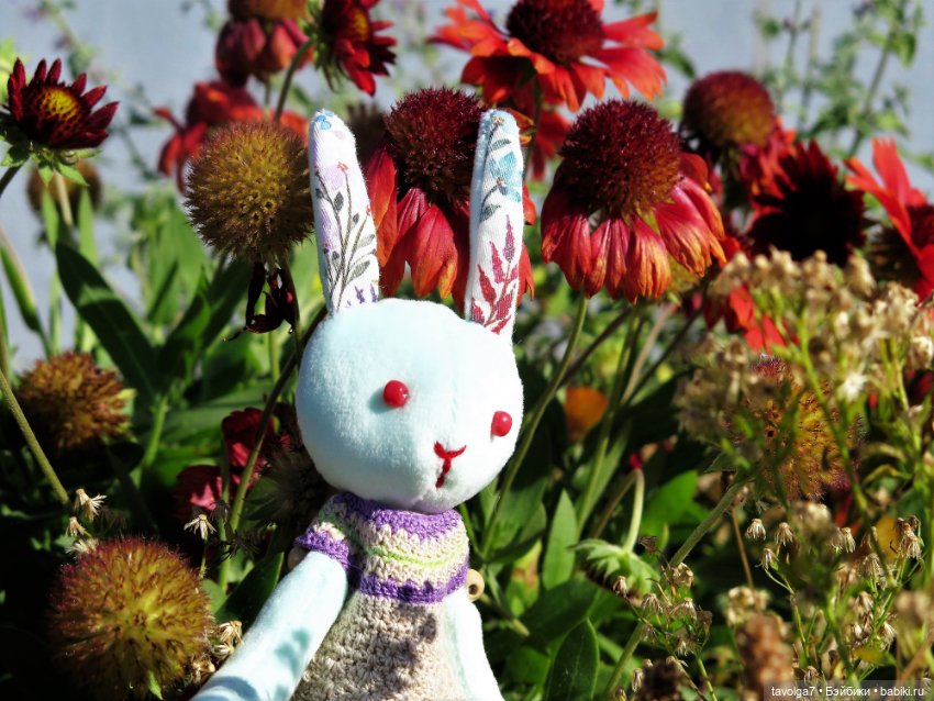 Зайка Мята и сентябрь — Авторские текстильные куклы: Вальдорфские