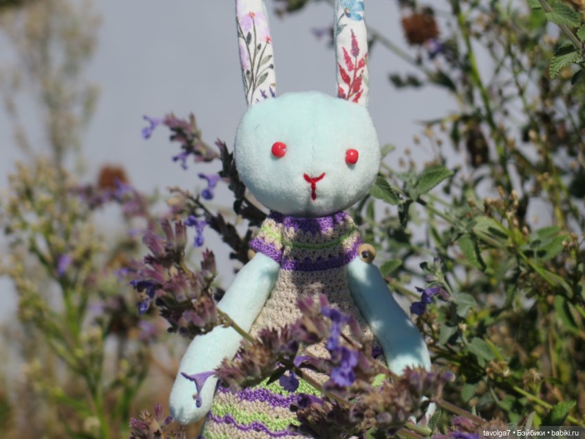 Зайка Мята и сентябрь — Авторские текстильные куклы: Вальдорфские (фото 6)