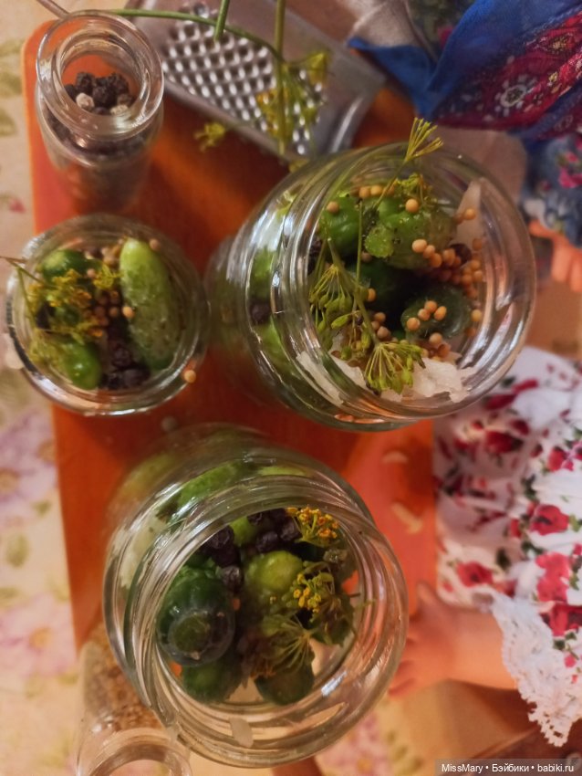 Весёлые картинки. Фаина и Анфиса маринуют огурцы