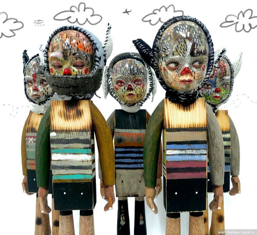 Деревянные персонажи от филиппинского художника Рина Барреры (Reen Barrera) (фото 2)